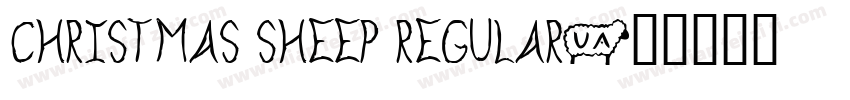 Christmas Sheep Regular字体转换